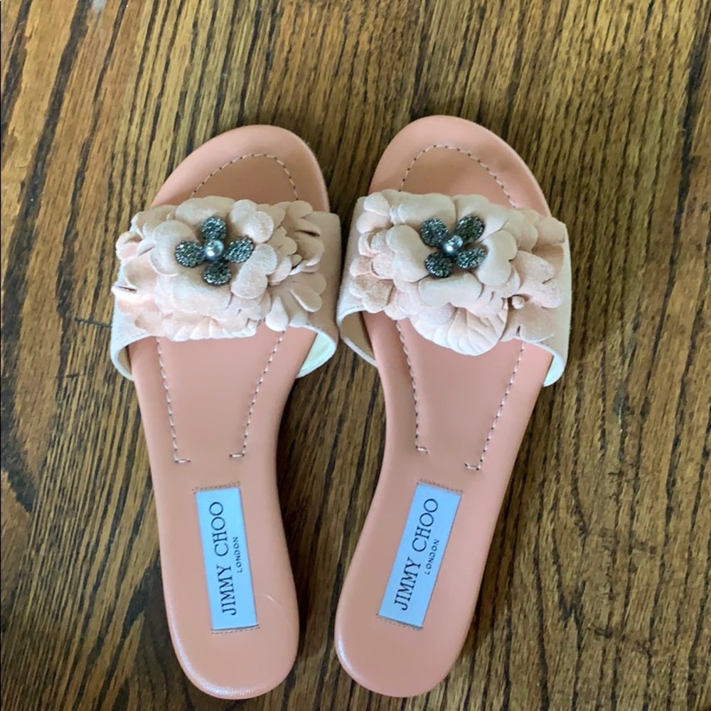 Jimmy Choo pink sandals